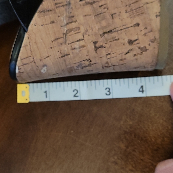 Mossimo Black Strappy High Heel Wedge Sandal 6.5 - Picture 5 of 7